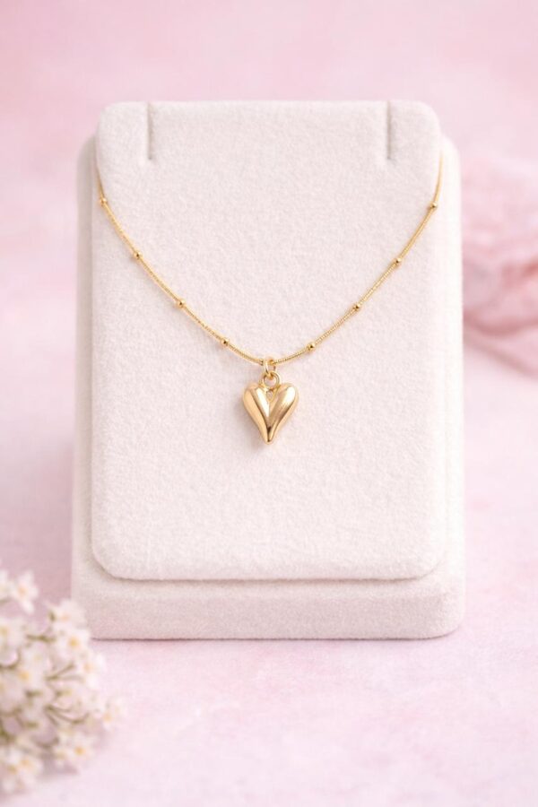 Aurelia Golden Heart Necklace
